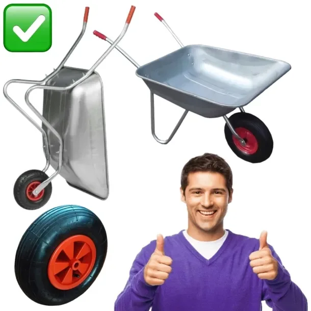 Taczka Ogrodowa Budowlana Metalowa Malowana 120l Rim
