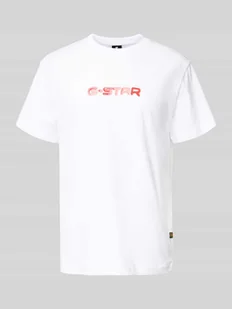 T-shirt z nadrukiem z logo - Koszulki męskie - miniaturka - grafika 1