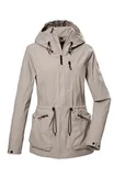 Kurtki damskie - G.I.G.A. DX Damska kurtka funkcyjna/kurtka outdoorowa wodoszczelna z kapturem GS 55 WMN JCKT, jasno-piaskowa, 38, 42710-000 - miniaturka - grafika 1