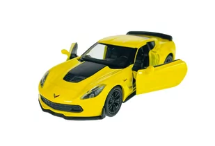 WELLY 2017 CHEVROLET CORVETTE Z06 ŻÓŁTY 1:34 SAMOCHÓD NOWY METALOWY MODEL - Samochody i pojazdy dla dzieci - miniaturka - grafika 1