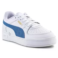 Buty sportowe męskie - Buty Puma Cali Pro Denim Casual Unisex 385690-01 białe - miniaturka - grafika 1