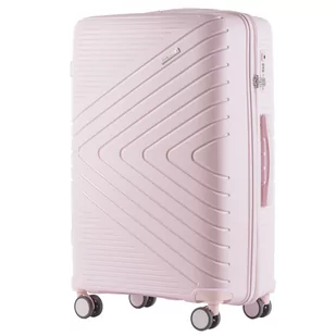 Walizka podróżna Wings L, Polipropylen, White Pink - Walizki - miniaturka - grafika 1