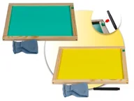 Tablice dla dzieci - 3TOY NS Drewniany dwustronny notatnik suchościeralny - miniaturka - grafika 1