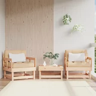 Komplety wypoczynkowe - vidaXL Fotele ogrodowe z poduszkami, 2 szt., lite drewno sosnowe - miniaturka - grafika 1