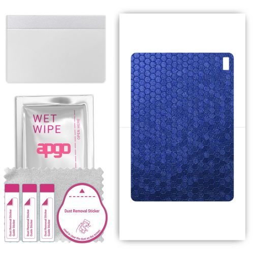 folia naklejka skórka strukturalna na TYŁ do HTC A103 - Plaster Miodu Niebieski - apgo SKINS