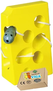 LABIRYNT MYSZKA W SERZE drewniane zabawki edukacyjne rozwojowe kreatywne Viga 3+ - Zabawki sensoryczne - miniaturka - grafika 1