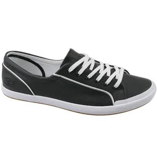 Buty Lacoste Lancelle Lace 6 Eye W 731SPW0012024 czarne - Trampki damskie - miniaturka - grafika 1