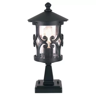 Elstead Lighting Hereford Pedestal Lantern BL12 BLACK Lampa ogrodowa IP23 stylowa BL12 BLACK) - Lampy ogrodowe - miniaturka - grafika 1