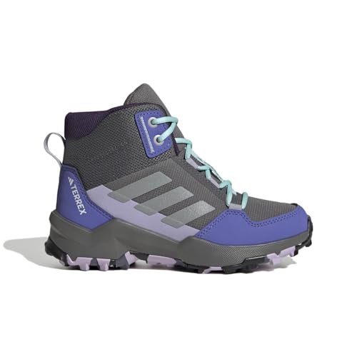 adidas Uniseks - dzieci TERREX AX4R MID HIKING SHOES, grey four/matte silver/semi flash aqua, 38 EU