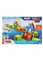 Zabawki zdalnie sterowane - SONIC THE HEDGEHOG - Go Go Racers - skocznia wyrzutnia i mini pojazd Sonic - miniaturka - grafika 1