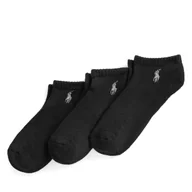 Skarpetki męskie - Zestaw 3 par niskich skarpet męskich Polo Ralph Lauren 455972885001 Czarny - miniaturka - grafika 1