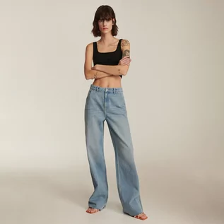 Spodnie damskie - Reserved Jeansy straight - Niebieski - grafika 1