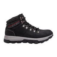 Buty trekkingowe męskie - Męskie Buty Trekkingowe Big Star KK174215 Czarne - miniaturka - grafika 1