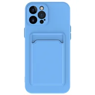 Etui i futerały do telefonów - Ochronne etui na telefon komórkowy iPhone 12 13 14 15 Plus Pro Max Etui na kartę, Kolor: jasnoniebieski, Wybierz model: Apple iPhone 15 Pro Max - miniaturka - grafika 1