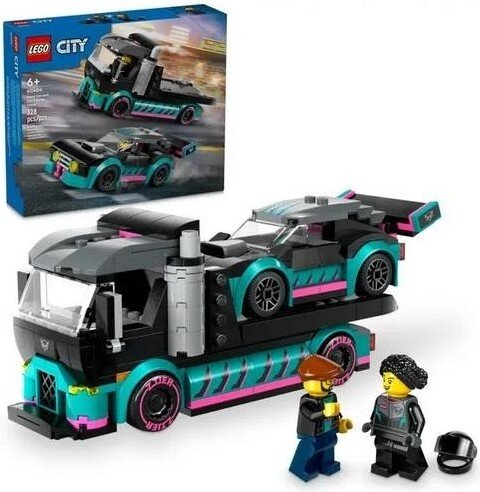 LEGO CITY 60406 4szt Samochód wyścigowy i lawet