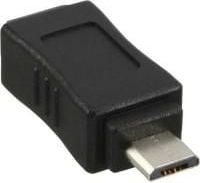 Adapter USB InLine microUSB - miniUSB Czarny 31602