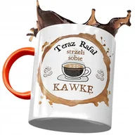 Kubki - Kubek Pomarańczowy dla Rafała Kolegi Prezent z Nadrukiem ze Zdjęciem + Opakowanie na prezent (wzór 03) - miniaturka - grafika 1