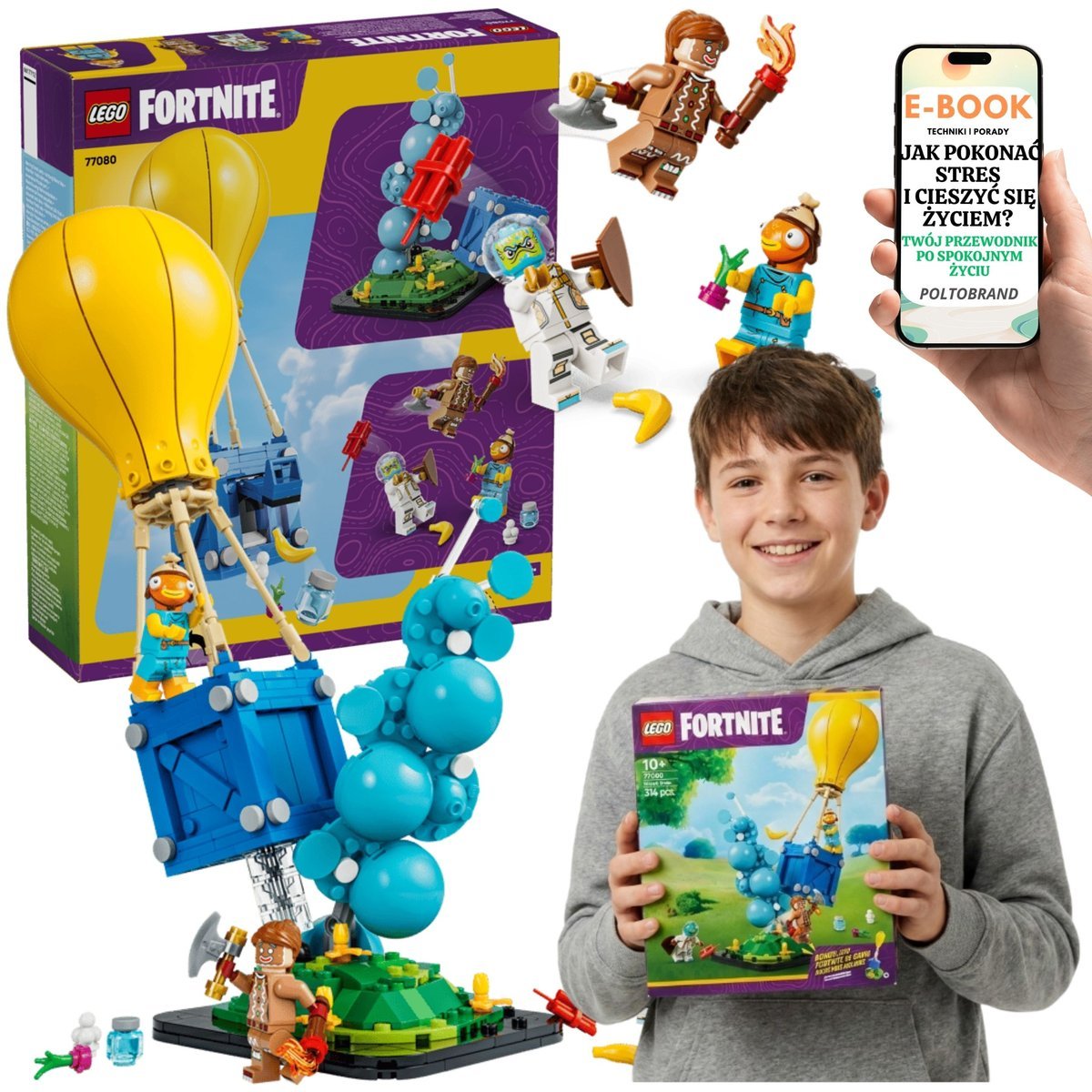 LEGO Fortnite Zrzut Zaopatrzenia Dla Graczy Fortnite (77080) + E-BOOK-1