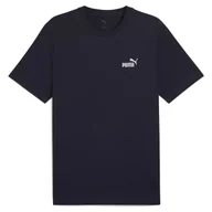 Koszulki męskie - Koszulka męska Puma 68253416 ESS SMALL NO.1 LOGO Niebieska - miniaturka - grafika 1