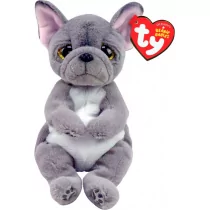 Ty Beanie Babies-Pluszowe Wilfred The Dog 15 cm, Szary, TY40596 TY40596 - Maskotki i pluszaki - miniaturka - grafika 1