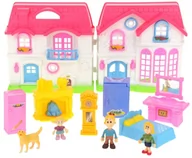 Figurki dla dzieci - Urwiskowo, rozkładany domek do zabawy rodzina meble pies - miniaturka - grafika 1