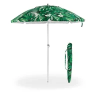 Parasole ogrodowe - Poręczny ogrodowy parasol z pokrowcem SKŁADANY PARASOL BALKONOWY na plażę ogród 200cm wzór monstera Tadar - miniaturka - grafika 1