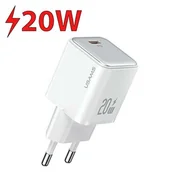 Ładowarki do telefonów - USAMS Ład. siec. 1xUSB-C PD20W (only head) PD3.0 Fast Charging biały/white X-ron Series CC183TC02 (US-CC183) - miniaturka - grafika 1