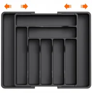 Akcesoria i części AGD - WKŁAD DO SZUFLADY NA SZTUĆCE ORGANIZER ROZSUWANY 33-57 CM BEZ BPA - miniaturka - grafika 1