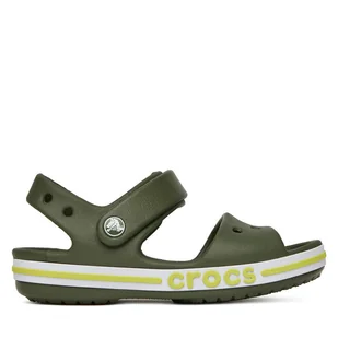 Sandały Crocs BAYABAND SANDAL K 211054-309 Zielony - Buty dla dziewczynek - miniaturka - grafika 1