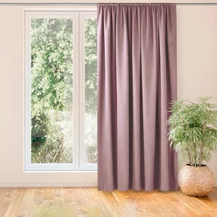 Zasłona MILANA kolor różowy styl klasyczny tunel 5 cm szenila 140x245 homede - CURT/HOM/MILANA/CHENILLE/TUNNEL/ROSE/140x245 - Zasłony - miniaturka - grafika 1