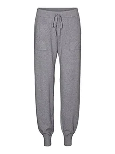 VERO MODA Damskie spodnie VMNANCY NW Pants GA NOOS, średni szary melanż, S - Spodnie damskie - miniaturka - grafika 1