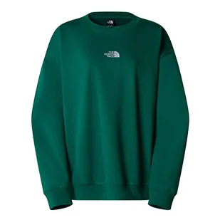 Bluza The North Face Essential Crew 0A89EPNL11 - zielona - Bluzy sportowe damskie - miniaturka - grafika 1