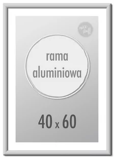 Ramka na zdjęcia 40x60 cm Ramki aluminiowe 60x40 cm srebrna - Ramki na zdjęcia - miniaturka - grafika 1
