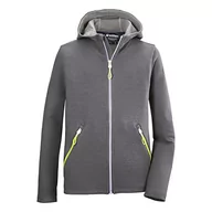 Kurtki i płaszcze dla chłopców - Killtec Chłopięca kurtka z kapturem KOS 60 BYS FLX JCKT, szara, 164, 37838-000 - miniaturka - grafika 1