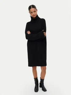 Vero Moda Sukienka dzianinowa Aquarius 10331900 Czarny Regular Fit - Sukienki - miniaturka - grafika 1