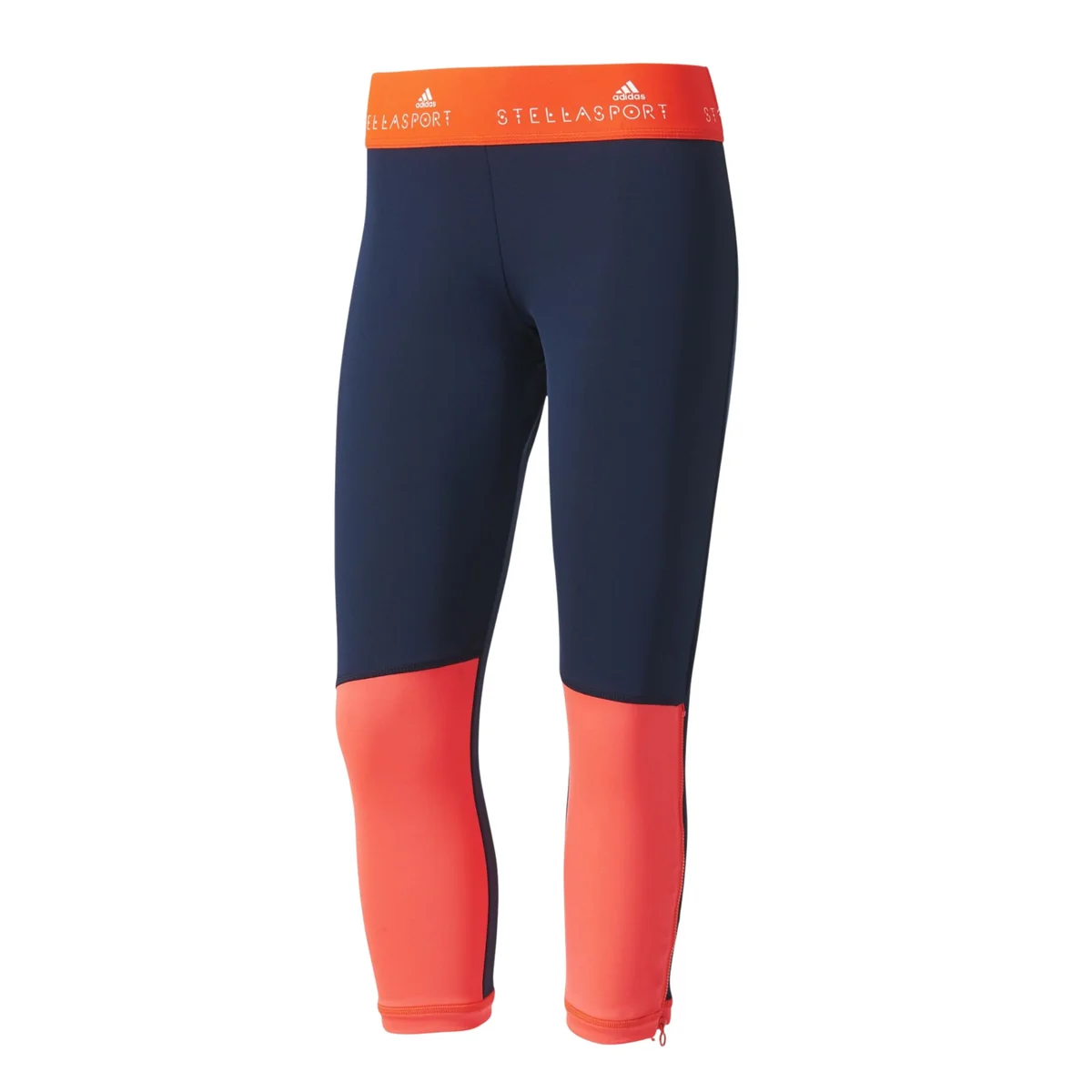 Damskie Legginsy Treningowe Granatowe Adidas 3/4 Tight XS