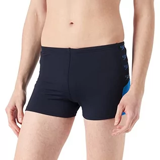 Kąpielówki męskie - Speedo Męskie majtki kąpielowe z logo Boom Splice Aquashort - grafika 1
