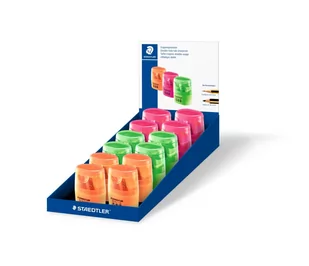 Staedtler Temperówka z pojemnikiem NEON, podwójna - Temperówki - miniaturka - grafika 1