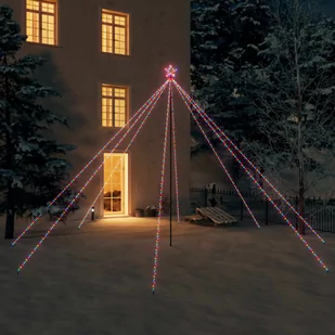 vidaXL vidaXL Choinka z lampek, wewn./zewn., 800 kolorowych diod LED, 5 m - Oświetlenie świąteczne - miniaturka - grafika 1
