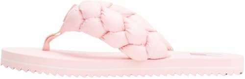 Tommy Jeans Damskie plecione stringi plażowe sandały EN0EN02877 klapki, różowe (Mgisty Pink), 40 EU, Różowy Mglisty Różowy, 41 EU