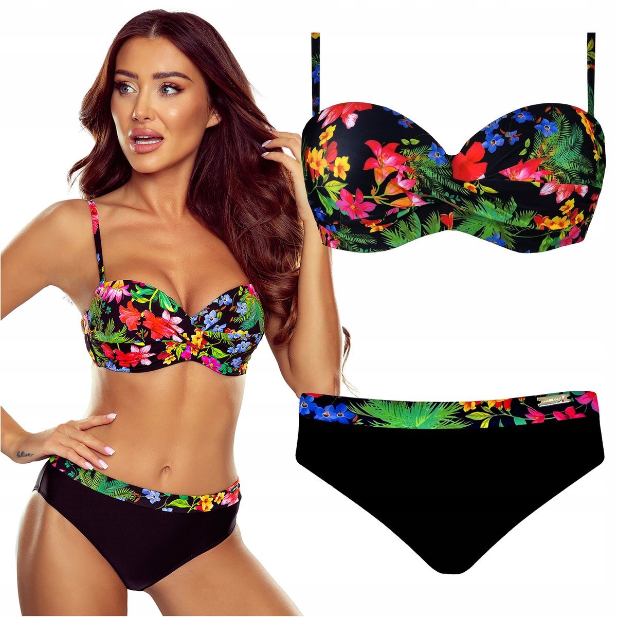 Strój kąpielowy dwuczęściowy push up GABBIANO Evita-DX 20/A 36D S 70D