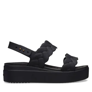 Sandały Crocs Brooklyn Woven Upper LW 209977 Czarny - Sandały damskie - miniaturka - grafika 1