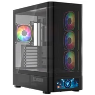 Obudowy komputerowe - Obudowa MODECOM Volcano AQ 500 ARGB Midi Czarny MC-A-AQ500-4FA-B - miniaturka - grafika 1