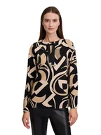 Bluzy damskie - Betty Barclay Bluza w kolorze czarno-beżowym - miniaturka - grafika 1