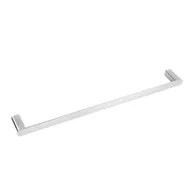 Wieszaki łazienkowe - BALNEO - reling na ręczniki stal nierdzewna srebrny INOX - uchwyt na ręczniki 60 cm QARX nierdzewny - drążek łazienkowy - miniaturka - grafika 1