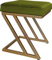 Pufy i podnóżki - Atos Pufa ZETA LOFT taboret podnóżek podstawa złota BL75 - miniaturka - grafika 1