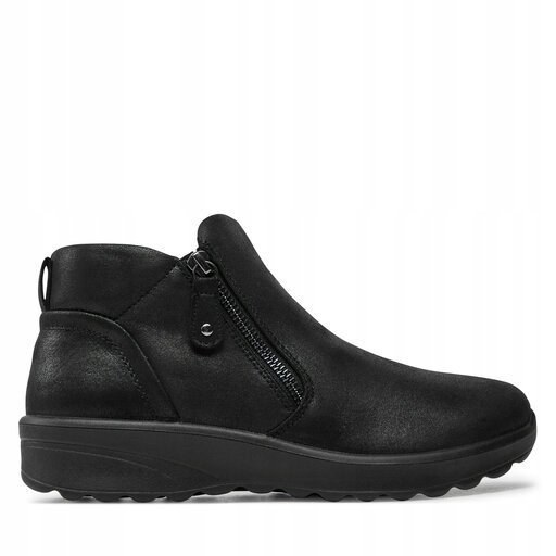 SKECHERS DAMSKIE BOTKI ZA KOSTKĘ CZARNE Z SUWAKIEM 38 1JTB