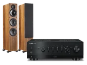 Zestawy stereo - Yamaha R-N800A (czarny) + Tesi 661 (orzech) - miniaturka - grafika 1