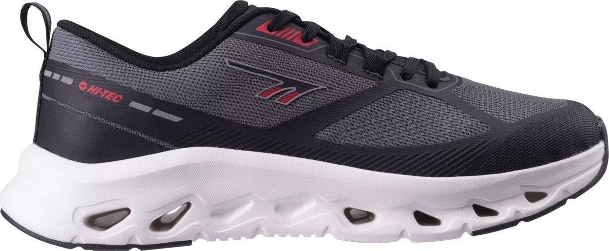 Buty trekkingowe męskie hitec Męskie buty Hi-tec JUVAL dark grey/black/red rozmiar 41