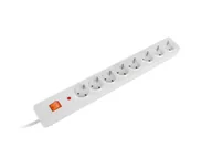 Listwy zasilające - Listwa przeciwprzepięciowa Acar X8 Schuko 5,0m szara - miniaturka - grafika 1
